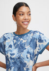 B.Young Panya Dyed Print T-Shirt, True Navy