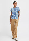 B.Young Panya Dyed Print T-Shirt, True Navy