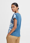 B.Young Panya Dyed Print T-Shirt, True Navy