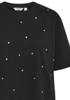 B.Young Pen Jewel Embellished T-Shirt, Black