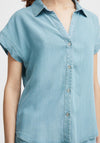 B.Young Lana Button Up Denim Shirt, Light Blue Denim