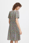 B.Young Joella Floral Pattern Mini Dress, Palace Blue