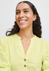 B.Young Falakka V-Neck Linen Blouse, Suny Lime