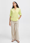 B.Young Falakka V-Neck Linen Blouse, Suny Lime