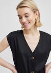 B.Young Ilini Tie Waist Midi Dress, Black