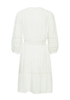 B.Young Hassi Broderie Trim Mini Dress, White