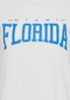 B.Young Safa Text Print T-Shirt, Marshmallow