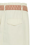 B.Young  Dalone Tassel Belt Knee Length Skirt, Birch