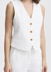 b.young Deceri Buttoned Waistcoat, White