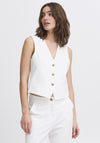 b.young Deceri Buttoned Waistcoat, White