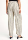B.Young Johanna Striped Blazer, Linen Black