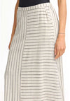 B.Young Johanna Striped Midi Shirt, Linen Black