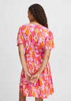 B.Young Jacqueline Printed Drawstring Dress, Pink Ethnic Mix