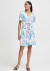 B.Young Jacqueline Printed Drawstring Dress, Clearwater