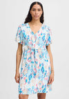 B.Young Jacqueline Printed Drawstring Dress, Clearwater