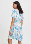 B.Young Jacqueline Printed Drawstring Dress, Clearwater