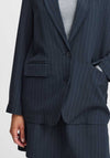 b.young Midde Single Breasted Pinstripe Blazer, Navy