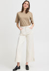 B.young Lydia High Waisted Wide Leg Jeans, Cream