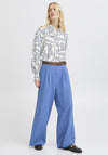B.young Ilya Abstract Print Shirt, Cream and Navy