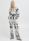 B.young Favia Geometric Print Wide Leg Trousers, Multicoloured