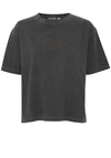 b.young Rach Washed Embroidered T Shirt, Grey