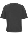b.young Rach Washed Embroidered T Shirt, Grey