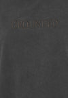 b.young Rach Washed Embroidered T Shirt, Grey