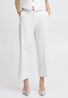 b.young Deceri Cuffed Straight Leg Trousers, White