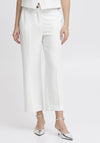 b.young Deceri Cuffed Straight Leg Trousers, White