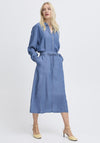 b.young Kosmo Denim Midi Skirt, Blue