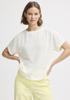 b.young Sif Short Sleeve Knit Sweater, Cream