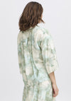 b.young Ibine Watercolour Print Shirt, Green