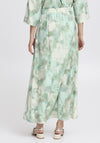 b.young Ibine Watercolour Print Skirt, Green