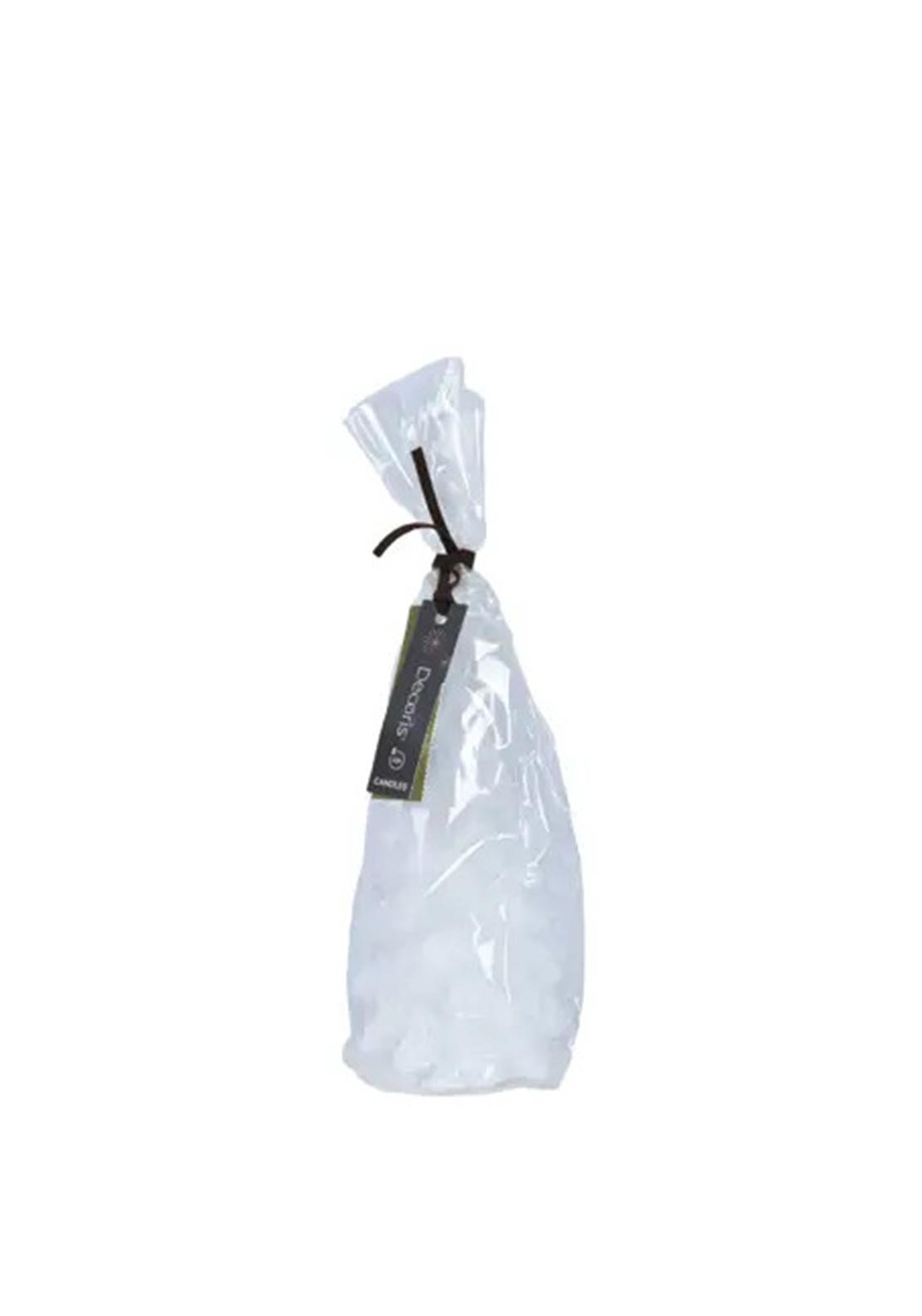 Kaemingk Glittery Snowy Tree Candle, White