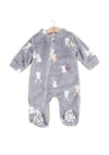 Babybol Baby Girl Fleece Sleepsuit, Grey