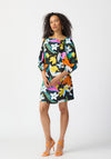 Joseph Ribkoff Floral Print Knee Length Dress, Black Multi