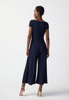 Joseph Ribkoff Wrap Front Cropped Jumpsuit, Midnight Blue