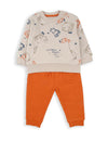 Babybol Baby Boy When It Snows Two Piece Tracksuit, Beige