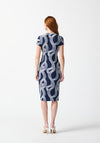 Joseph Ribkoff Abstract Print Jersey Midi Dress, Midnight Blue