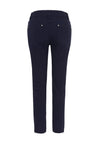 Dolcezza Zip Cuff Slim Leg Cropped Jeans, Navy