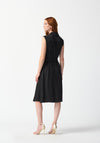 Joseph Ribkoff Double Breasted Sleeveless Knee Length Dress, Black