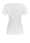 Dolcezza Basic V-Neck T-Shirt, Off-White
