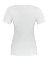 Dolcezza Basic V-Neck T-Shirt, Off-White