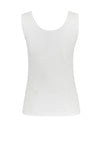 Dolcezza Basic Round Neck Vest Top, White
