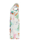 Dolcezza Pleat Detail Pastel Print Knee Length Dress, Multi