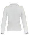 Dolcezza Garden Print Cotton Shirt, White