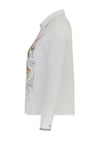 Dolcezza Garden Print Cotton Shirt, White