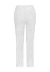 Dolcezza Embellished Printed Cropped Jeans, White