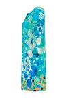 Dolcezza Fish Mosaic Neck Tie Mini Dress, Blue
