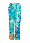 Dolcezza Fish Mosaic Wide Leg Trousers, Blue